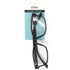 +0.75 Black Magnified Glasses
